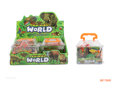 SOLID BODY ANIMAL SET,1PCS/PLASTIC BOX,6PLASTIC BOX/DISPLAY BOX