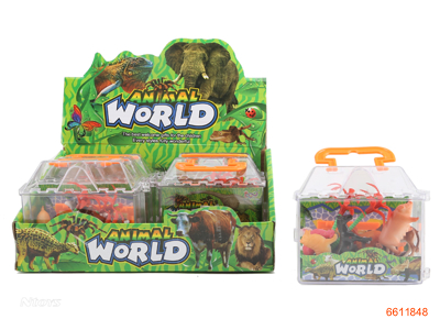 SOLID BODY ANIMAL SET,1PCS/PLASTIC BOX,6PLASTIC BOX/DISPLAY BOX