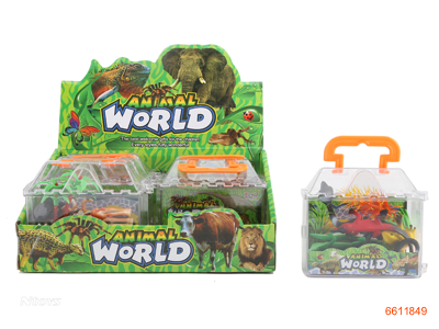 SOLID BODY ANIMAL SET,1PCS/PLASTIC BOX,6PLASTIC BOX/DISPLAY BOX