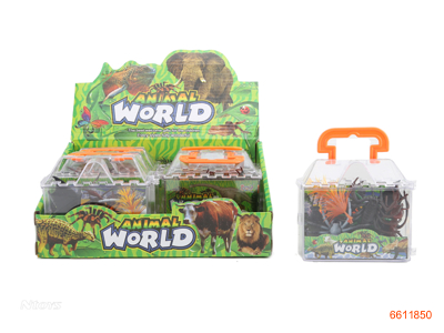 SOLID BODY ANIMAL SET,1PCS/PLASTIC BOX,6PLASTIC BOX/DISPLAY BOX