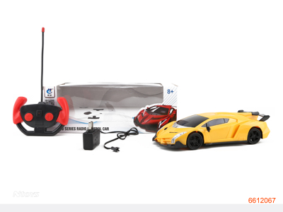 1:16 4CHANNELS R/C CAR W/3.6V BATTERIES IN CAR/CHARGER W/O 2AA BATTERIES IN CONTROLLER.2COLOUR