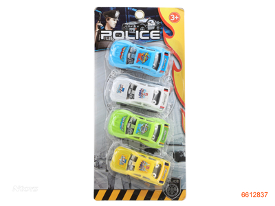 P/B RACE CAR.4PCS.2ASTD.4COLOUR