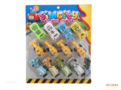 P/B CAR.12PCS.3ASTD.4COLOUR