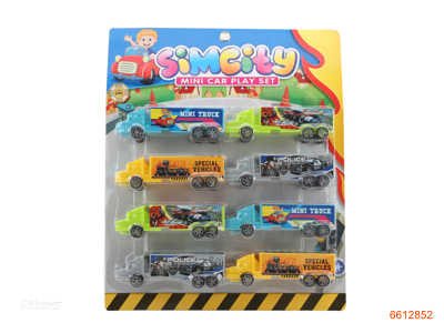 P/B CAR.8PCS.1ASTD.4COLOUR