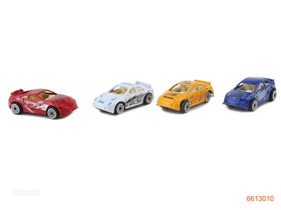 FREE WHEEL DIE-CAST CAR W/CARPET.4COLOUR