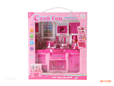 COOKING SET W/3LIGHTS/SOUND W/O 3AA BATTERIES