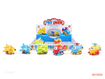 WIND UP PLANE.12PCS/BOX.2ASTD.4COLOUR