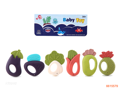 BABY RATTLE 6PCS 2COLOURS