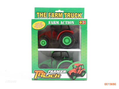 F/P FARM TRUCK.2PCS.2COLOUR