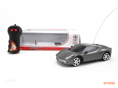 1:24 2CHANNELS R/C CAR W/O 3AA BATTERIES IN CAR,2AA BATTERIES IN CONTROLLER.2COLOUR