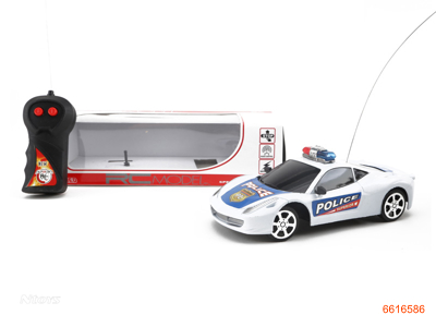 1:24 2CHANNELS R/C POLICE CAR W/O 3AA BATTERIES IN CAR,2AA BATTERIES IN CONTROLLER