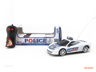 1:24 2CHANNELS R/C POLICE CAR W/O 3AA BATTERIES IN CAR,2AA BATTERIES IN CONTROLLER