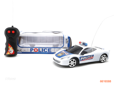 1:24 2CHANNELS R/C POLICE CAR W/O 3AA BATTERIES IN CAR,2AA BATTERIES IN CONTROLLER