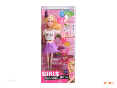 11.5''SOLID BODY FASHION DOLL