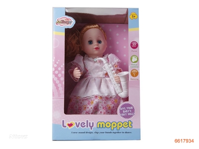 12''B/O DOLL W/IC/MUSIC W/O 3AA BATTERIES.2COLOUR