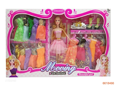 11''SOLID BODY FASHION DOLL SET