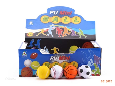 1.5''PU BALLS.48PCS/DISPLAY BOX