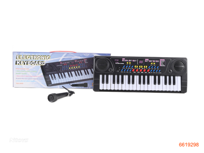 ELECTRIC KEYBOARD W/MICROPHONE W/O 3AA BATTERIES