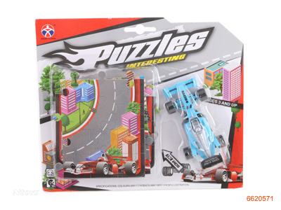 FREE WHEEL CAR AND PUZZLE.2ASTD.4COLOUR