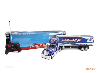 4CHANNELS R/C TRUCK W/LIGHT W/O 4AA BATTEIRES IN CAR,2AA BATTERIES IN CONTROLLER.2COLOUR