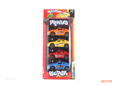 P/B POLICE CAR.4PCS.2ASTD.4COLOUR