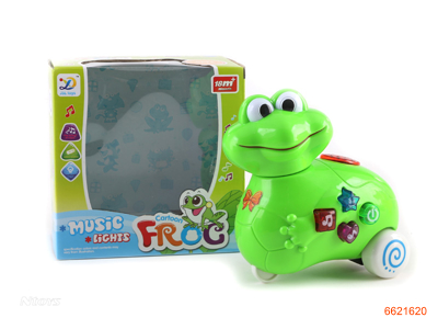 B/O CARTOON FROG W/LIGHT/MUSIC/PROJECTION W/O 3AA BATTERIES