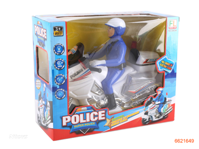 B/O POLICE MOTORCYCLE W/O 3AA BATTERIES