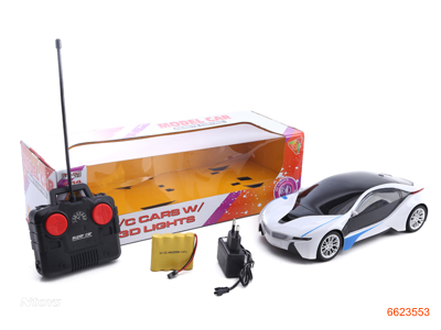 1:14 4CHANNELS R/C CAR W/LIGHT/3.6V BATTERIES IN CAR/CHARGER W/O 2AA BATTERIES IN CONTROLLER