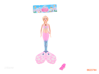 SOLID BODY FASHION DOLL W/LIGHT/MUSIC.3COLOUR