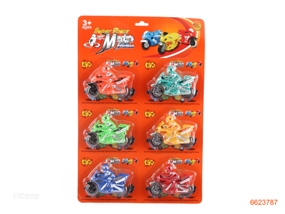 F/P MOTORCYCLE.6PCS.6COLOUR