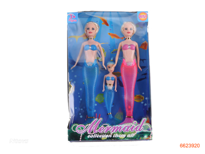 SOLID BODY FASHION DOLL SET W/LIGHT