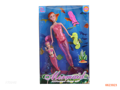 SOLID BODY FASHION DOLL SET