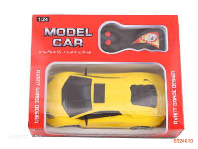 1:24 2CHANNELS R/C CAR W/O 3AA BATTERIES IN CAR,2AA BATTERIES IN CONTROLLER.2COLOUR