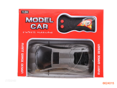 1:24 2CHANNELS R/C CAR W/O 3AA BATTERIES IN CAR,2AA BATTERIES IN CONTROLLER.2COLOUR