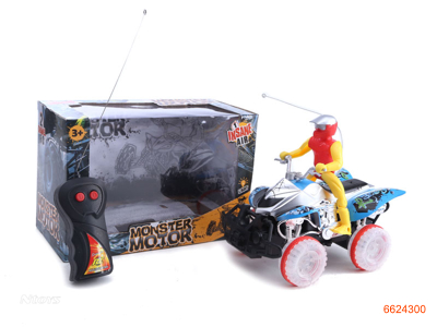 2CHANNELS R/C MOTORCYCLE W/MUSIC/LIGHT W/O 3AA BATTERIES IN CAR,2AA BATTERIES IN CONTROLLER