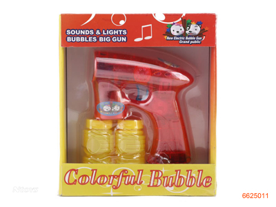 BUBBLE GUN W/LIGHT/MUSIC