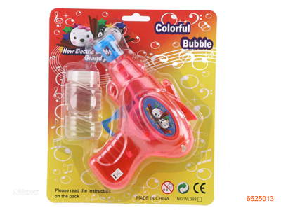 BUBBLE GUN W/LIGHT