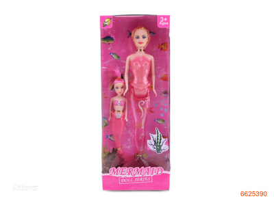 11''SOLID BODY FASHION DOLL SET W/LIGHT