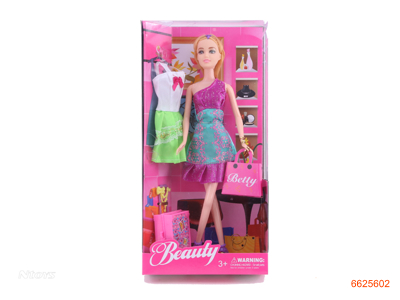 11''SOLID BODY FASHION DOLL SET