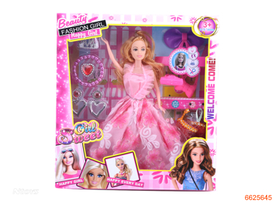 11''SOLID BODY FASHION DOLL SET