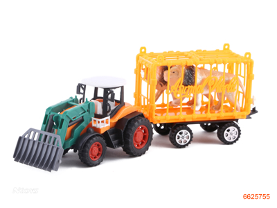 F/P FARM TRUCK W/2PCS LION