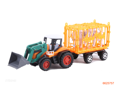 F/P FARM TRUCK W/2PCS ELEPHANT