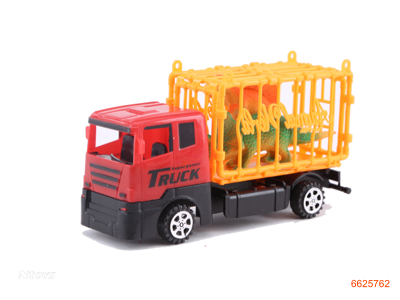 F/P CONSTRUCTION ENGINE W/2PCS DINOSAUR