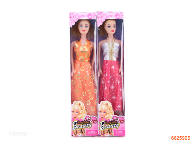 11''SOLID BODY FASHION DOLL.2ASTD