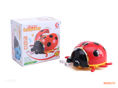 B/O CARTOON BEETLE W/LIGHT W/O 3AA BATTERIES 3COLOUR