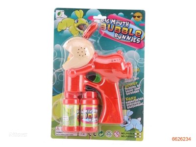 BUBBLE GUN W/LIGHT/MUSIC W/O 3AA BATTERIES