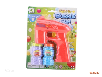 BUBBLE GUN W/LIGHT/MUSIC