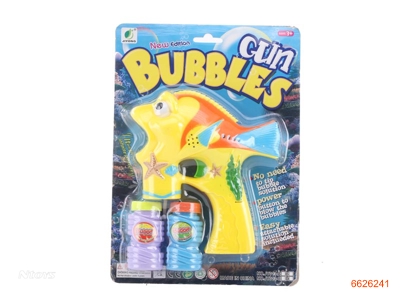 BUBBLE GUN W/LIGHT/MUSIC W/O 3AA BATTERIES