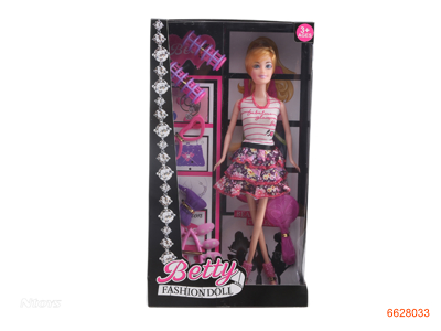 11''SOLID BODY FASHION DOLL SET