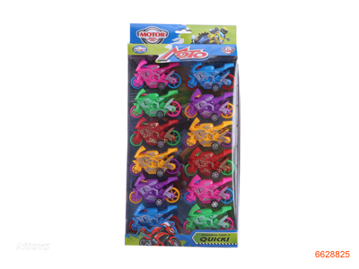 P/B MOTORCYCLE.12PCS.6COLOUR